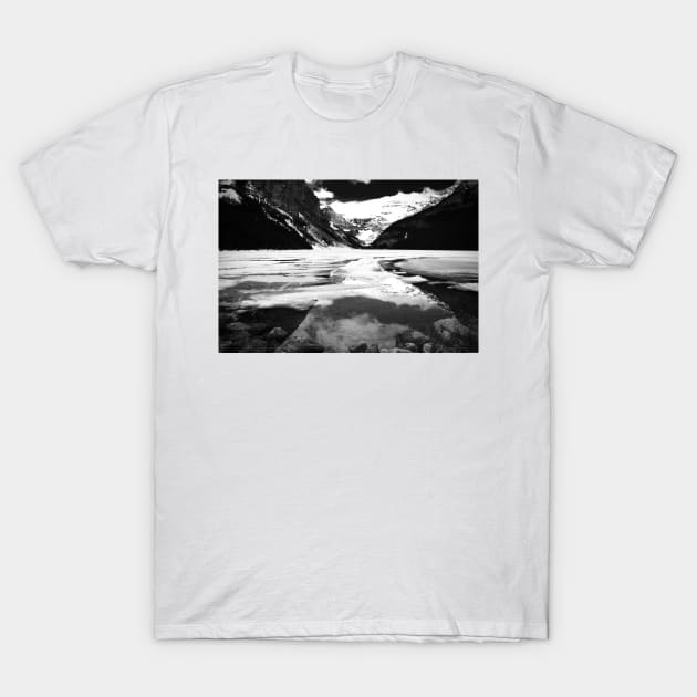 Lake Louise Victoria Glacier Alberta Canada T-Shirt by AndyEvansPhotos